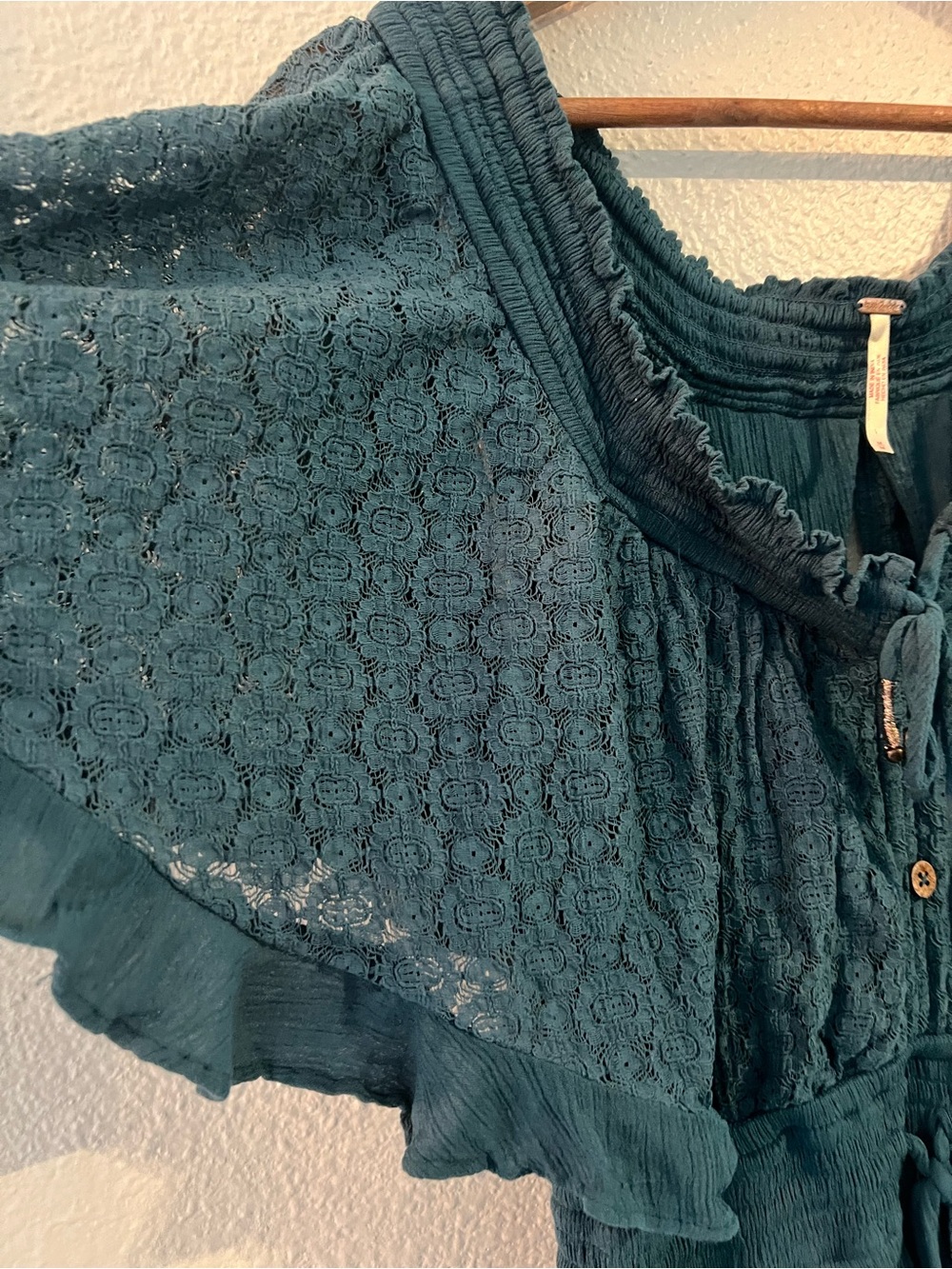 Free People Forest Green Tiered Maxi Dress - Picture 5 of 16